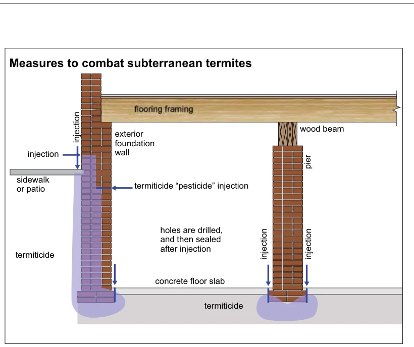 Measures to combat subterranean termites