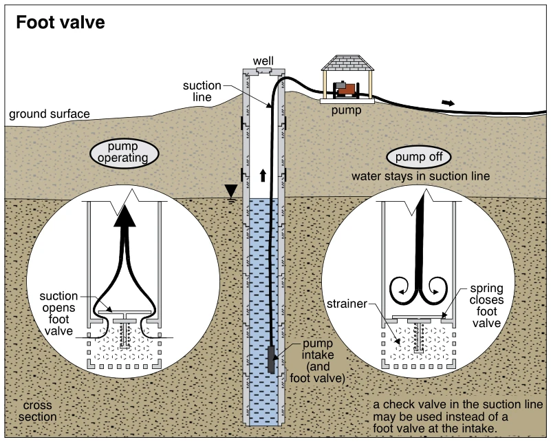Foot valve