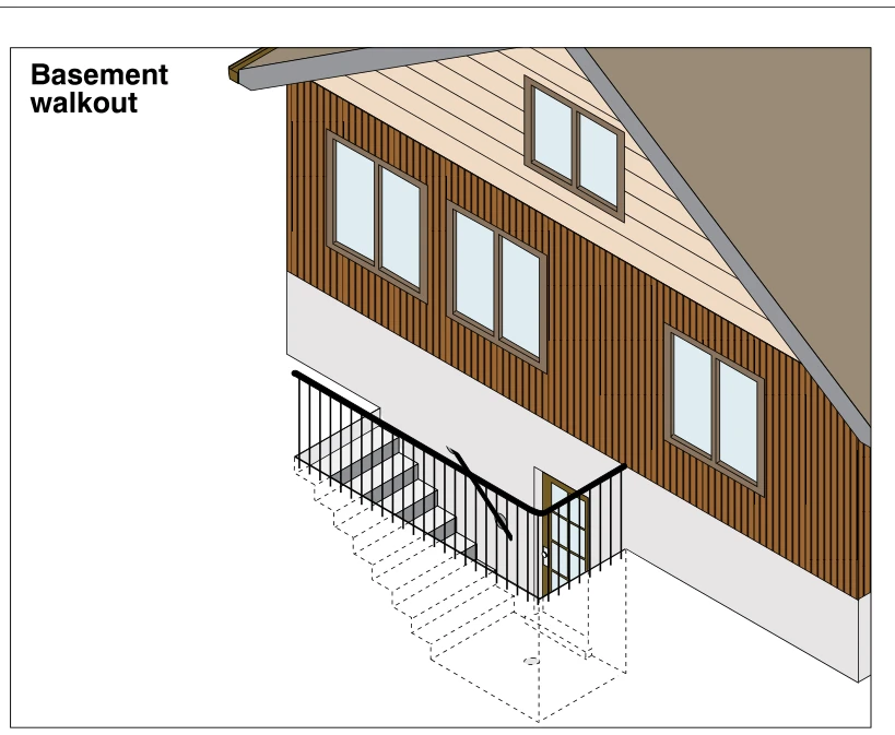 Basement walkout